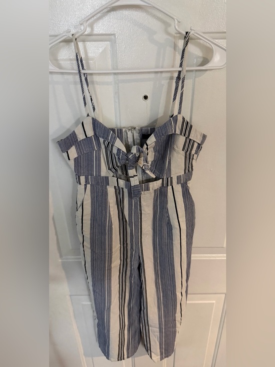 Forever 21 Pants - Forever 21 Blue and White Striped Romper